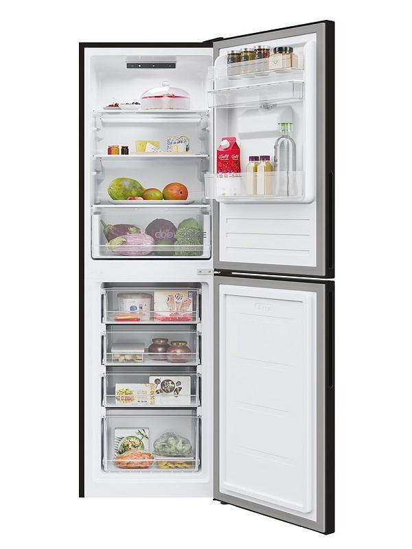 Hoover H-FRIDGE 300 HOCT3L517EWBK-1 55cm Wide, Low Frost Fridge Freezer with non-plumbed Water Dispenser - Black - Image 2